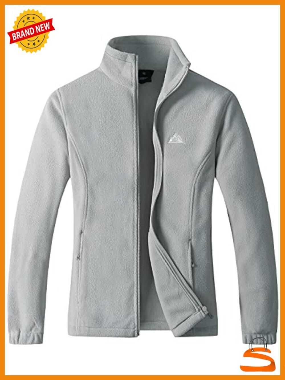 Full Zip Soft Polar Fleece Jacket Outdoor Recreation Coat